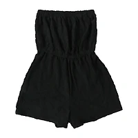 Juniors Embossed Terry Romper