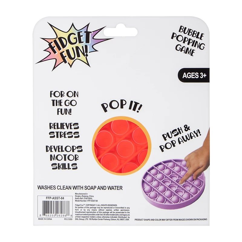Fidget Fun! Bubble Popping Game (Styles May Vary)