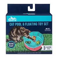 Pawsitively Fun! Cat Pool & Floating Toy Set