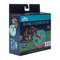 Pawsitively Fun! Cat Pool & Floating Toy Set