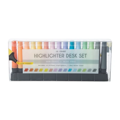 Highlighter Desk Set 15-Count
