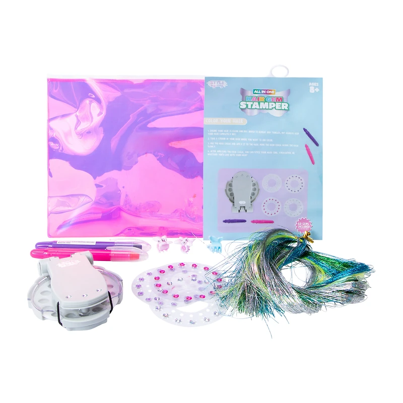 All In One Hair Gem Stamper Set