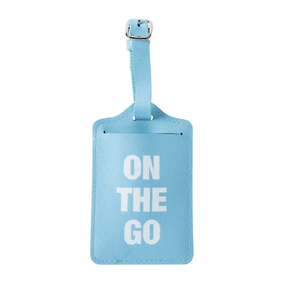 Faux Leather Luggage Tag