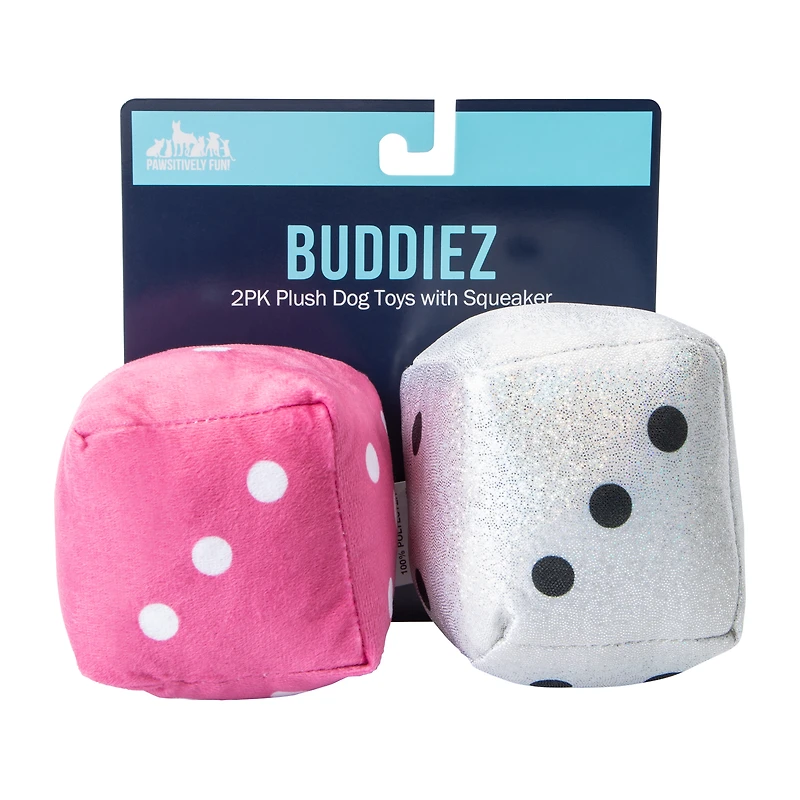 Pet Dice Plush Toy 2-Pack