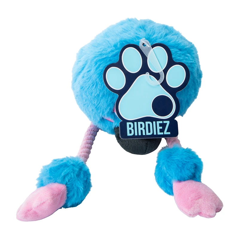 Pet Squeaker Bird With Legs Plush Toy