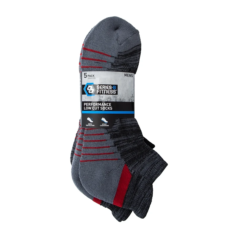 Series-8 Fitness™ Performance Low Cut Socks 5-Pairs