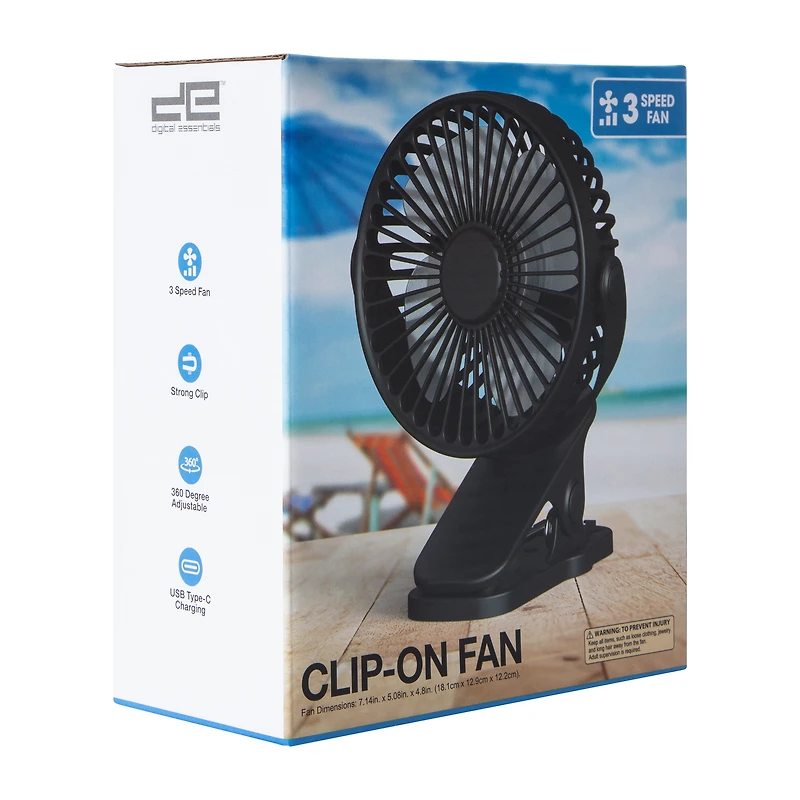 Beach Clip-On Fan