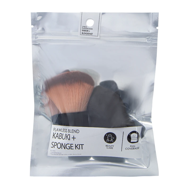 Flawless Blend Kabuki + Sponge Kit
