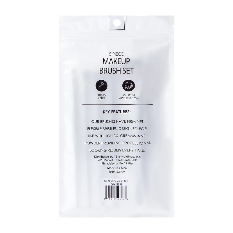 Face Makeup Brush Set 5-Pcs