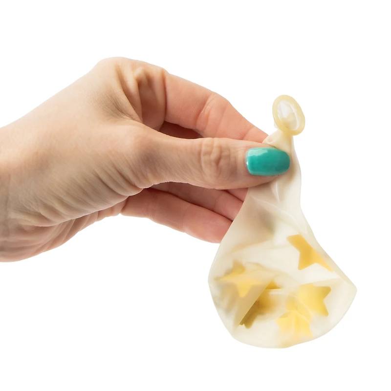 Gold Star Filled Balloons 10-Pack