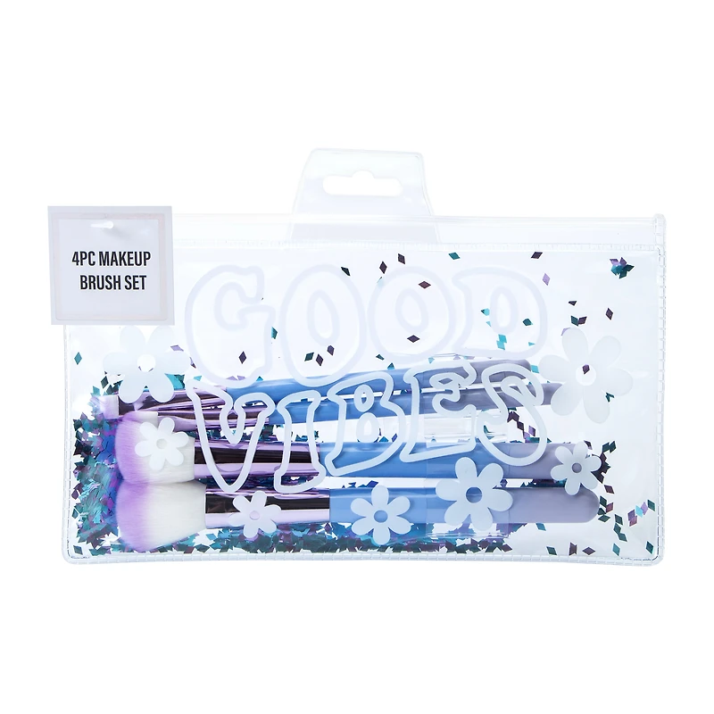 Good Vibes Makeup Brush Set 4-Pack