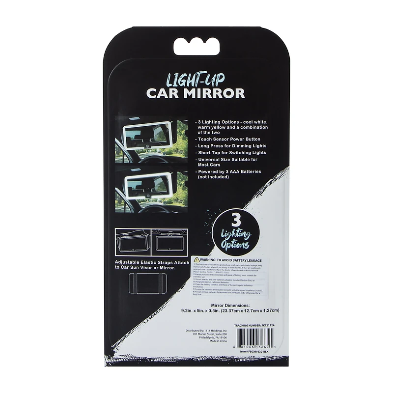 Light-Up Car Mirror