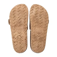 Whipstitch Buckle Slide Sandal
