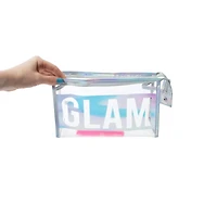 Holographic Glam Cosmetic Bag