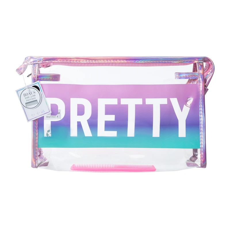 Holographic Pretty Cosmetic Bag