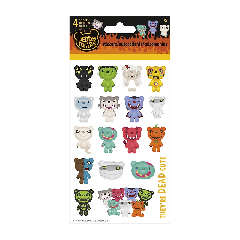 Licensed Stickers 4-Sheets