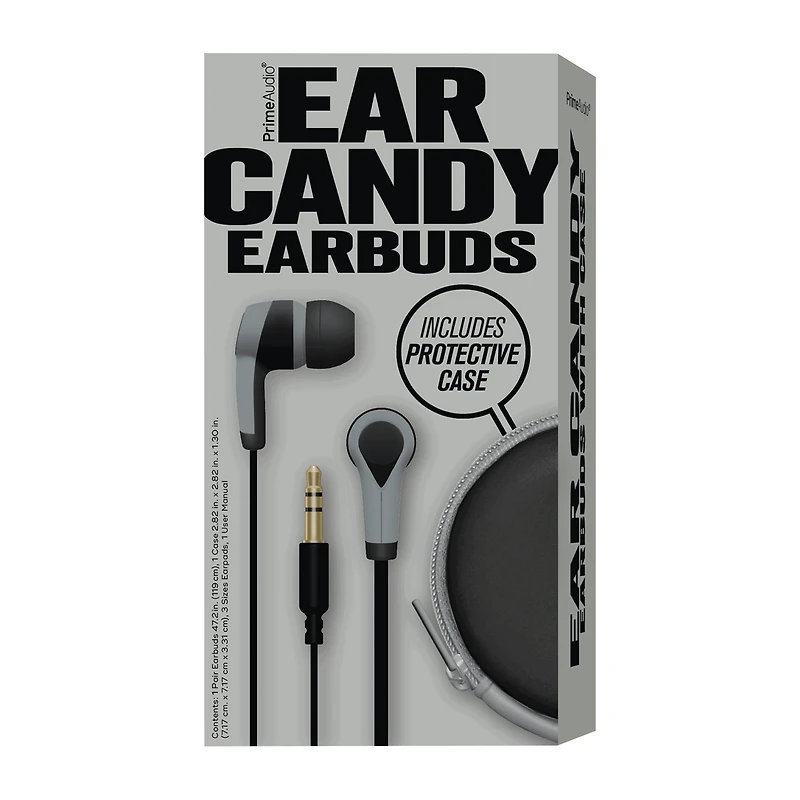 Ear Candy Wired Earbuds With Protective Case