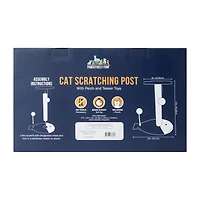 Cat Scratching Post With Perch & Teaser Toys