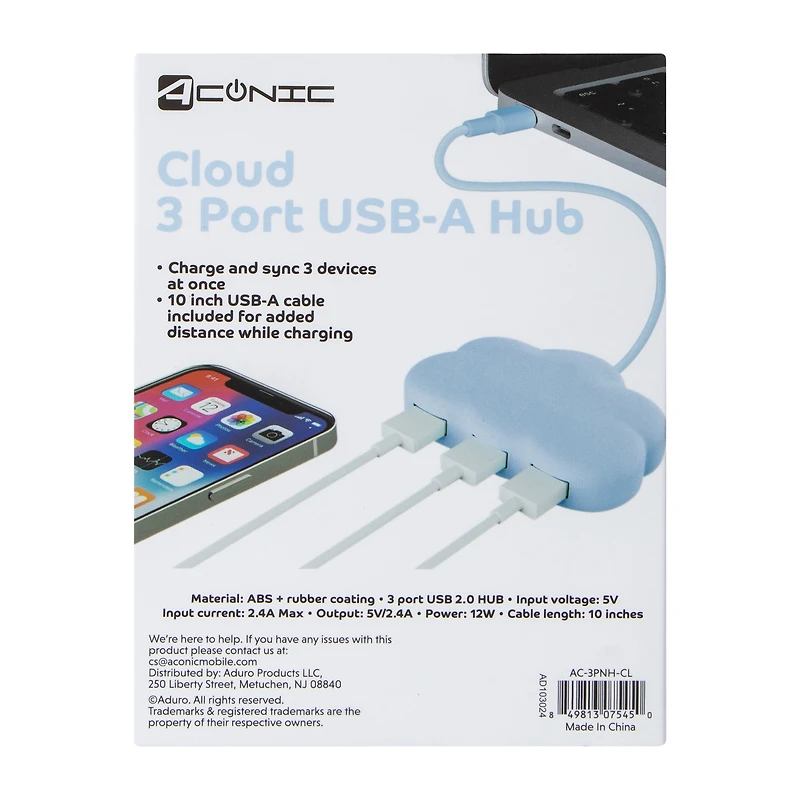 Design USB-A Hub 3-Port
