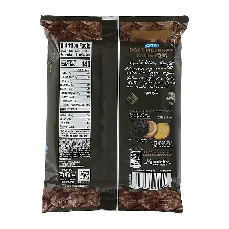 Oreo Post Malone Sandwich Cookies 10.68oz