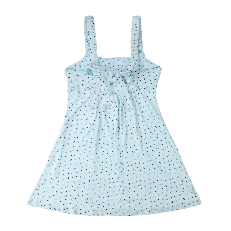 Juniors Bow Back Mini Dress