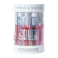 Smoke & Mirrors Smooch Squad Matte Liquid Lipstick & Glossy Lip Gloss Set