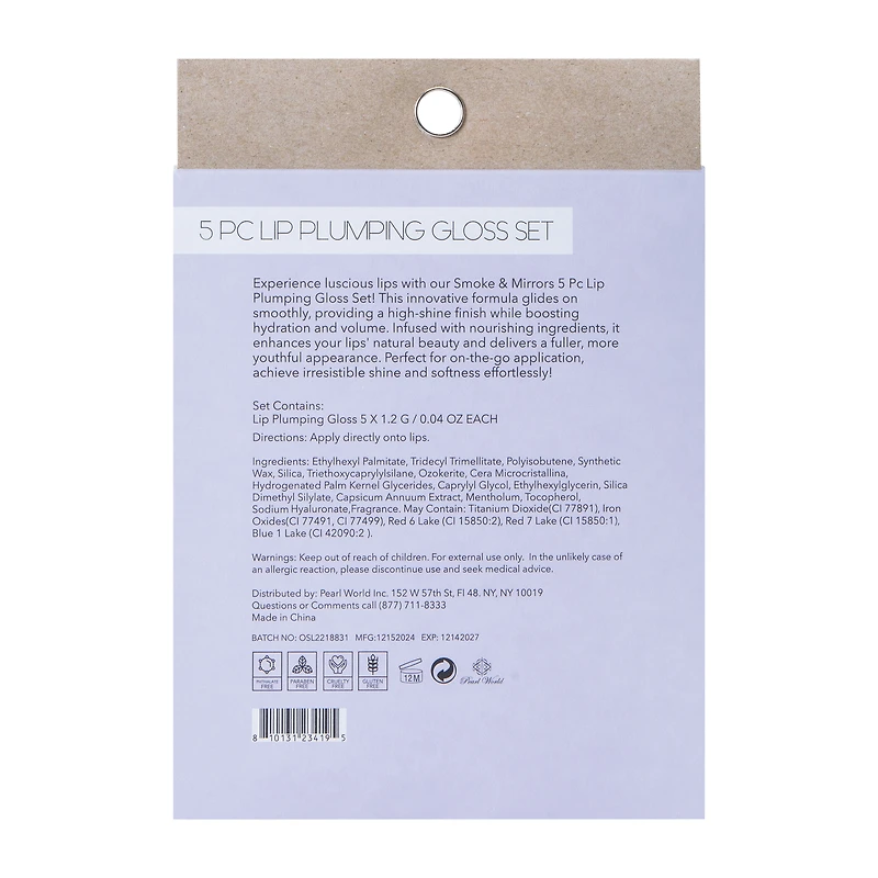 Lip Plumping Gloss Set 5-Pack