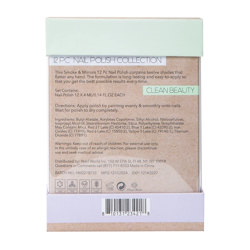 Smoke & Mirrors Nail Polish Collection 12-Piece 0.14oz