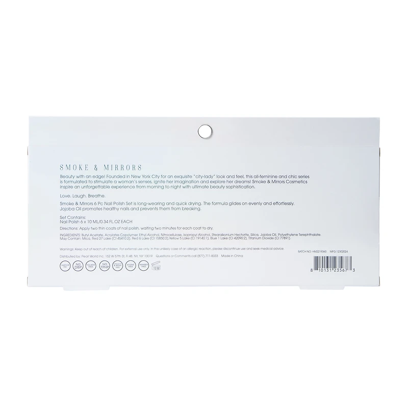 Smoke & Mirrors Pretty In Pink Nail Polish Collection 6-Pack