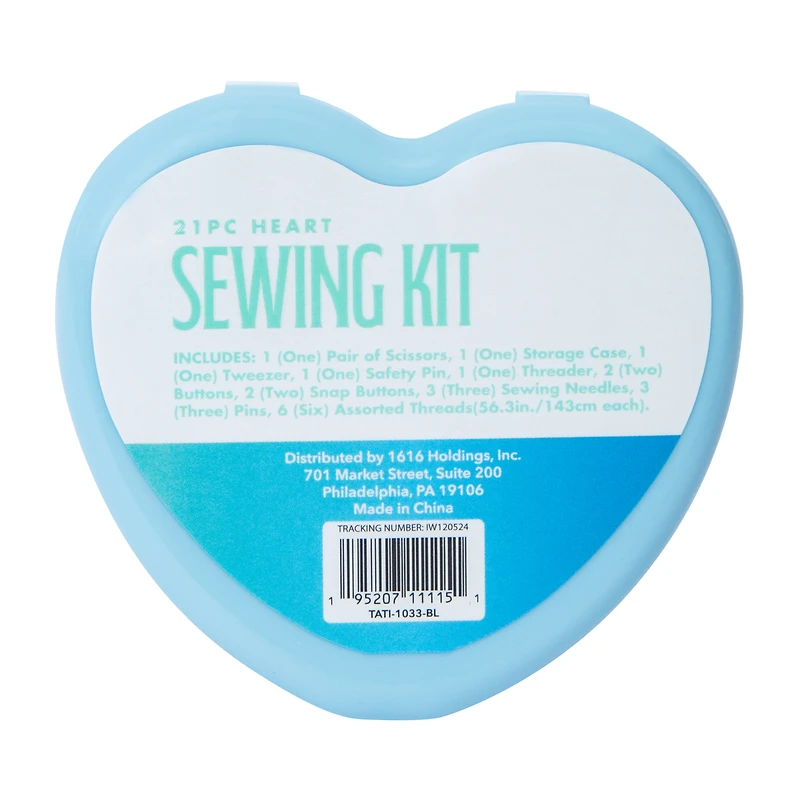 Heart Sewing Kit 21-Piece
