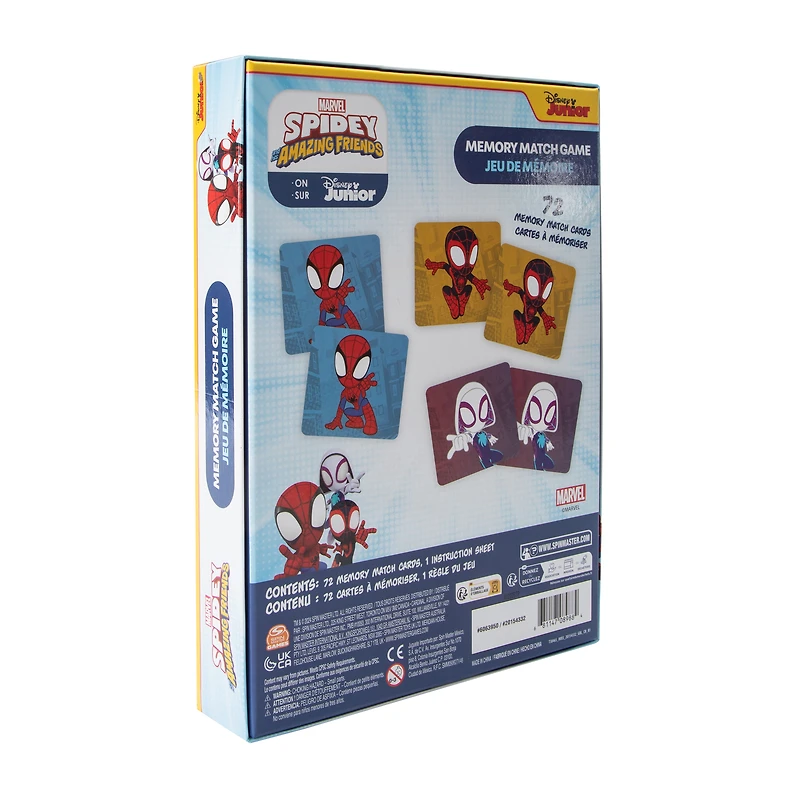 Marvel Spidey And His Amazing Friends Memory Match Game