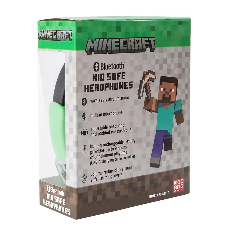 Minecraft Bluetooth® Kid Safe Headphones