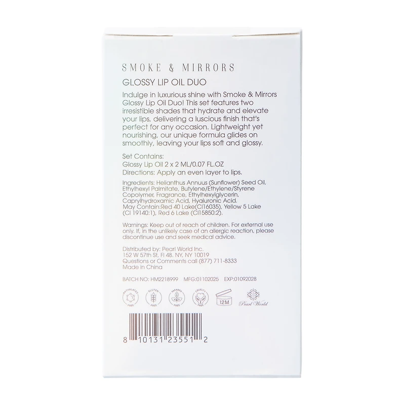 Luminous Lips Glossy Lip Oil Duo Pack