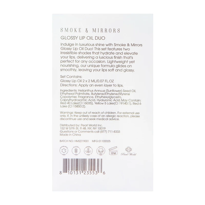 Luminous Lips Glossy Lip Oil Duo Pack