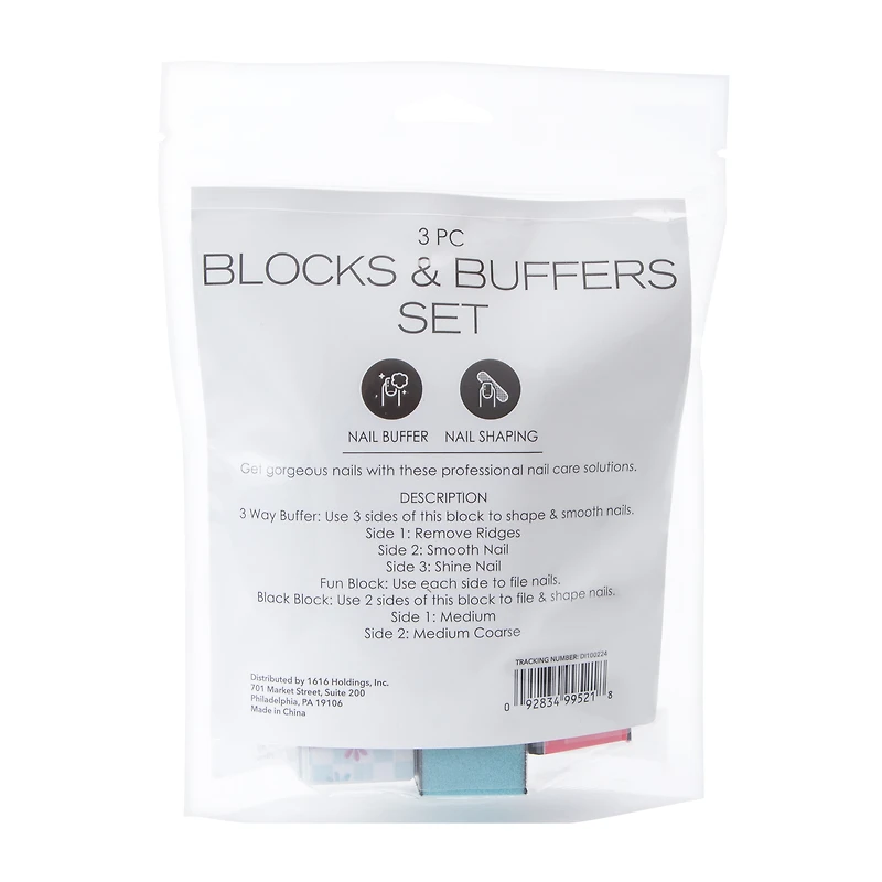 Blocks & Buffers Set 3-Piece
