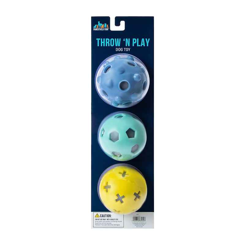 Pawsitively Fun! Throw N' Play Dog Toy Set
