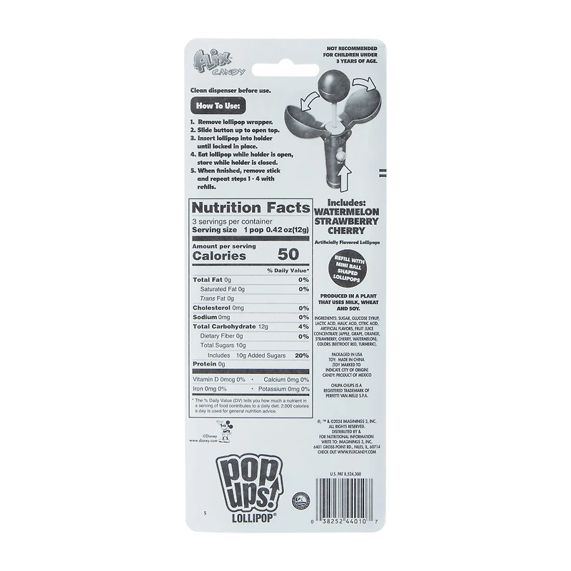 Disney Junior Mickey Pop Ups!® Flix™ Candy 1.26oz (Styles May Vary)