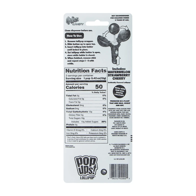 Disney PIXAR Pop Ups!® Flix™ Candy 1.26oz (Styles May Vary)