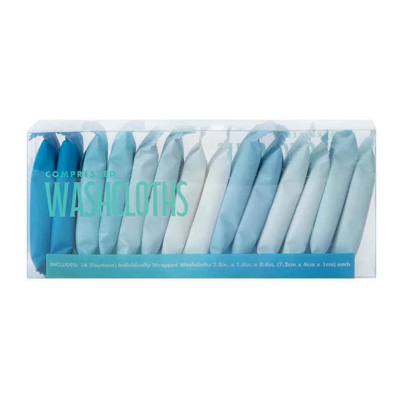 Compressed Washcloths 14-Count