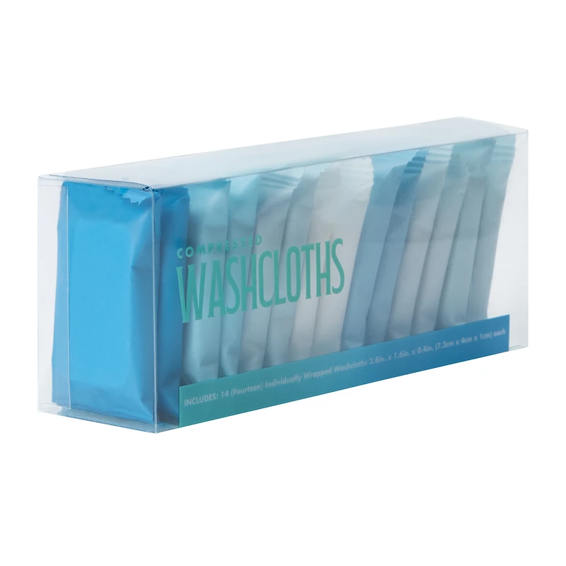 Compressed Washcloths 14-Count