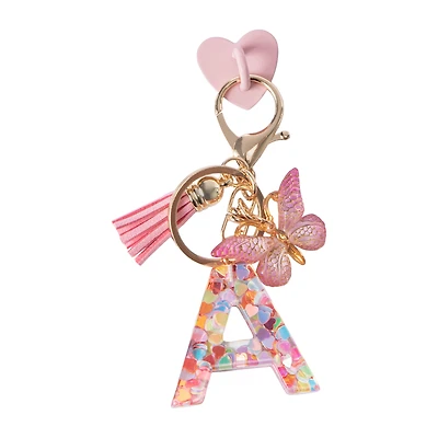 Alphabet Tumbler Adhesive Heart With Charms