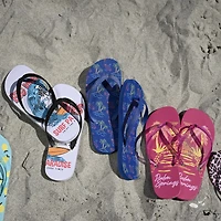 Young Mens Printed Flip Flops