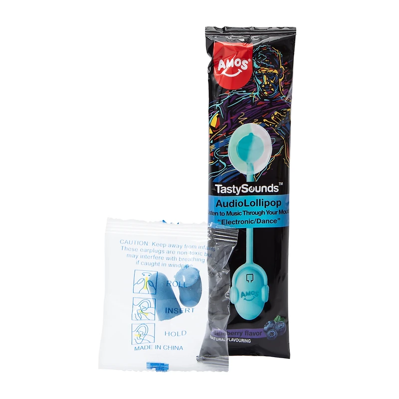 Amos® TastySounds™ Blueberry Flavor Audio Lollipop 0.42oz