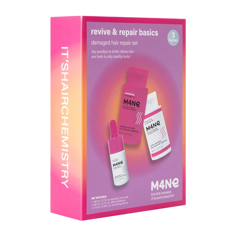M4ne Hair Revive & Repair Basics Set 3-Pack