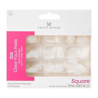 Pretty Woman Clear Nails Set