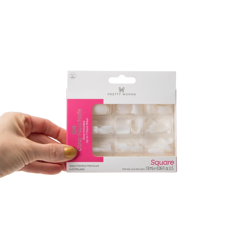 Pretty Woman Clear Nails Set