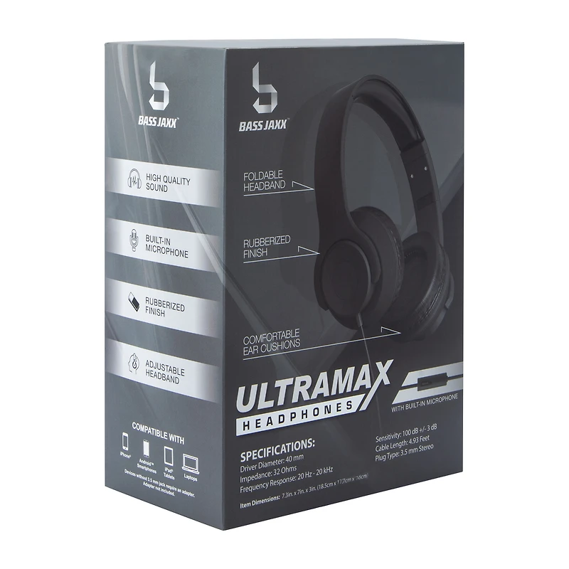 Ultramax Wired Headphones With Mic