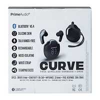 Prime Audio® Curve True Wireless Earbuds + Case