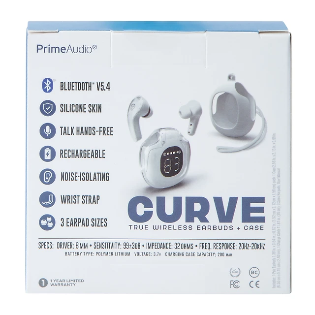 Five Below Prime Audio® Curve True Wireless Earbuds Case at