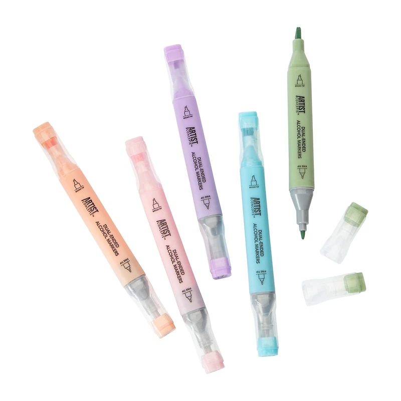 Dual-Ended Alcohol Markers 18-Count